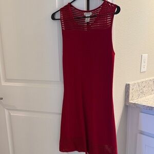 Max Studio Red Sleeveless Mini Dress